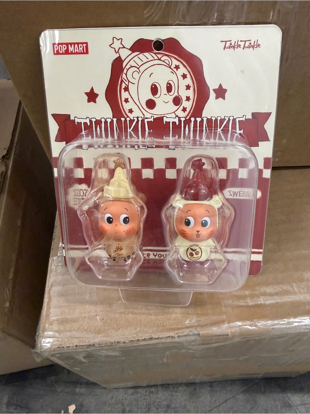 POP MART Twinkie Twins Red & Cream Collectible Vinyl Figures - 2-Pack